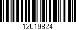 Código de barras (EAN, GTIN, SKU, ISBN): '12019824'