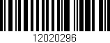 Código de barras (EAN, GTIN, SKU, ISBN): '12020296'