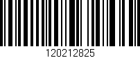 Código de barras (EAN, GTIN, SKU, ISBN): '120212825'