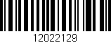 Código de barras (EAN, GTIN, SKU, ISBN): '12022129'