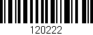 Código de barras (EAN, GTIN, SKU, ISBN): '120222'