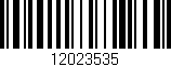 Código de barras (EAN, GTIN, SKU, ISBN): '12023535'
