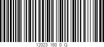 Código de barras (EAN, GTIN, SKU, ISBN): '12023_160_0_G'