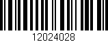 Código de barras (EAN, GTIN, SKU, ISBN): '12024028'