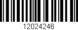 Código de barras (EAN, GTIN, SKU, ISBN): '12024246'