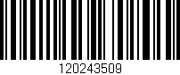 Código de barras (EAN, GTIN, SKU, ISBN): '120243509'