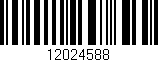 Código de barras (EAN, GTIN, SKU, ISBN): '12024588'