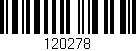 Código de barras (EAN, GTIN, SKU, ISBN): '120278'