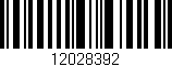 Código de barras (EAN, GTIN, SKU, ISBN): '12028392'