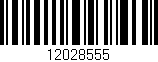 Código de barras (EAN, GTIN, SKU, ISBN): '12028555'