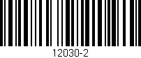 Código de barras (EAN, GTIN, SKU, ISBN): '12030-2'