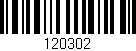 Código de barras (EAN, GTIN, SKU, ISBN): '120302'