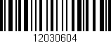 Código de barras (EAN, GTIN, SKU, ISBN): '12030604'