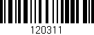 Código de barras (EAN, GTIN, SKU, ISBN): '120311'