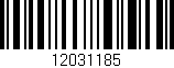 Código de barras (EAN, GTIN, SKU, ISBN): '12031185'