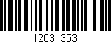 Código de barras (EAN, GTIN, SKU, ISBN): '12031353'