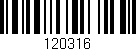 Código de barras (EAN, GTIN, SKU, ISBN): '120316'