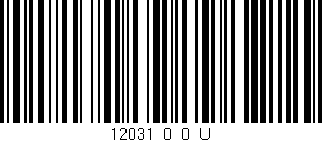 Código de barras (EAN, GTIN, SKU, ISBN): '12031_0_0_U'