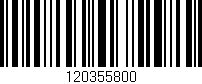 Código de barras (EAN, GTIN, SKU, ISBN): '120355800'