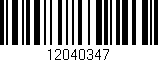 Código de barras (EAN, GTIN, SKU, ISBN): '12040347'