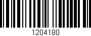 Código de barras (EAN, GTIN, SKU, ISBN): '1204180'