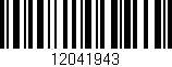 Código de barras (EAN, GTIN, SKU, ISBN): '12041943'