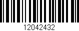 Código de barras (EAN, GTIN, SKU, ISBN): '12042432'
