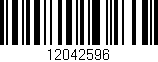Código de barras (EAN, GTIN, SKU, ISBN): '12042596'