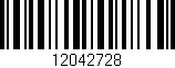 Código de barras (EAN, GTIN, SKU, ISBN): '12042728'