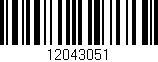 Código de barras (EAN, GTIN, SKU, ISBN): '12043051'