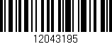 Código de barras (EAN, GTIN, SKU, ISBN): '12043195'
