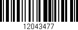 Código de barras (EAN, GTIN, SKU, ISBN): '12043477'