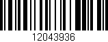 Código de barras (EAN, GTIN, SKU, ISBN): '12043936'