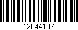 Código de barras (EAN, GTIN, SKU, ISBN): '12044197'