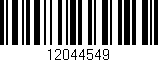 Código de barras (EAN, GTIN, SKU, ISBN): '12044549'
