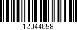 Código de barras (EAN, GTIN, SKU, ISBN): '12044698'