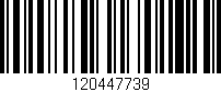 Código de barras (EAN, GTIN, SKU, ISBN): '120447739'