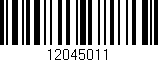 Código de barras (EAN, GTIN, SKU, ISBN): '12045011'