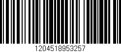 Código de barras (EAN, GTIN, SKU, ISBN): '1204518953257'