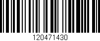 Código de barras (EAN, GTIN, SKU, ISBN): '120471430'