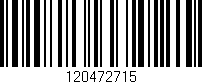 Código de barras (EAN, GTIN, SKU, ISBN): '120472715'