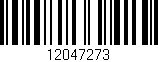 Código de barras (EAN, GTIN, SKU, ISBN): '12047273'
