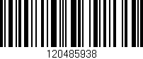 Código de barras (EAN, GTIN, SKU, ISBN): '120485938'
