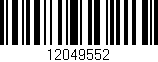 Código de barras (EAN, GTIN, SKU, ISBN): '12049552'