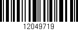 Código de barras (EAN, GTIN, SKU, ISBN): '12049719'