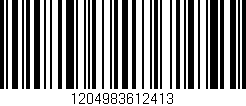 Código de barras (EAN, GTIN, SKU, ISBN): '1204983612413'