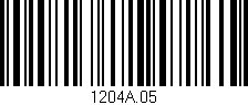 Código de barras (EAN, GTIN, SKU, ISBN): '1204A.05'