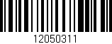Código de barras (EAN, GTIN, SKU, ISBN): '12050311'
