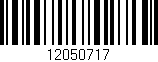 Código de barras (EAN, GTIN, SKU, ISBN): '12050717'