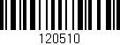 Código de barras (EAN, GTIN, SKU, ISBN): '120510'